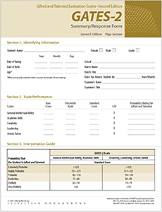 GATES-2 Summary/Response Forms (50)